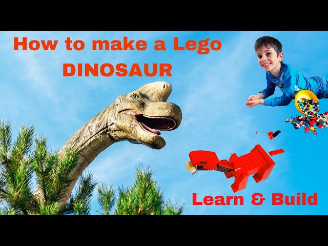 How to Build a LEGO DINOSAUR step by step! Lego Alternate Build - LEGO BRACHIOSAURUS.