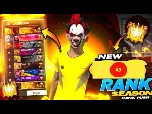 NEW SEASON 43 HEROIC 3 STAR || MUST KILLS LETEST GAME PLAY || FREE FIRE GAMER