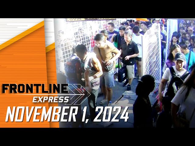 FRONTLINE EXPRESS LIVESTREAM | November 1, 2024 | 3:15PM