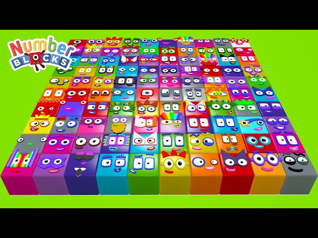 Numberblocks Cube Step Squad 1 - 100 Song - Learn to Count Big Numbers!