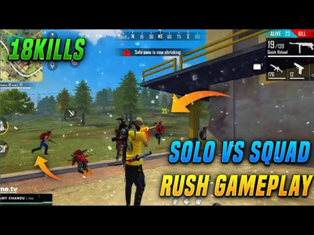 ऐसा पहले कभी नहीं हुआ! 😱 (Insane Solo vs Squad) Freefire Full Gameplay 18 KILL