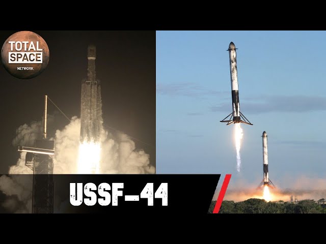 Watch the mighty Falcon Heavy launch USSF-44 and return 2 boosters!!!!!!!!!!