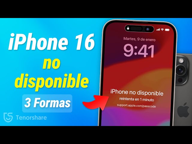 🔑[iPhone 16] Cómo desbloquear iPhone 16 bloqueado sin PC ni Contraseña 2025