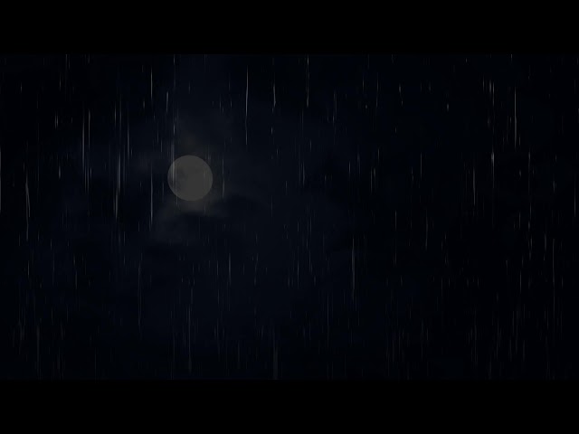 Rain sounds for sleep black screen - Natural rain sounds for Relax, Sleep, Study | ASMR