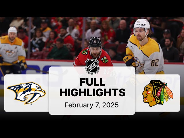 NHL Highlights | Predators vs. Blackhawks - February 7, 2025