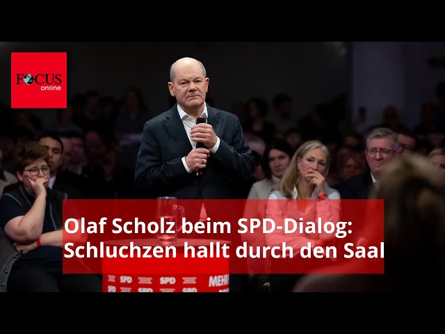 SPD-Bürgerdialog in München: Während der Schweigeminute hallt ein Schluchzen durch den Saal