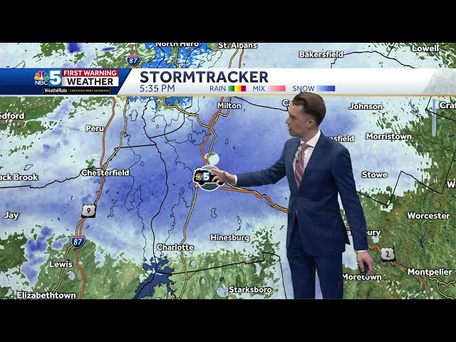 Sun returns briefly Wednesday before more snow Wednesday night in Vermont (2-11-25)