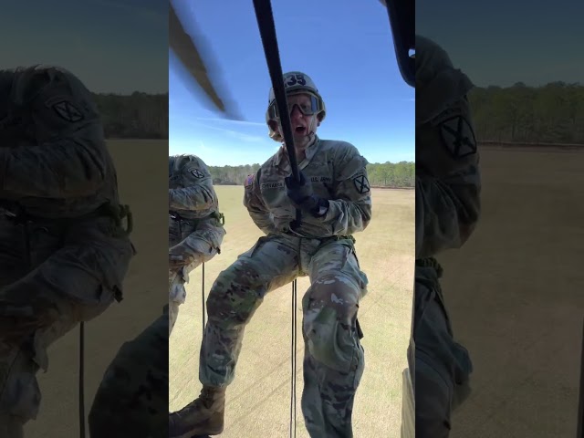 Air Assault Class 23-03 Rappel Day #shorts #jrtc #airassault