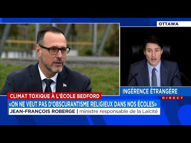 Des valeurs religieuses «rentrées de force» à l’école Bedford, dit le ministre Roberge