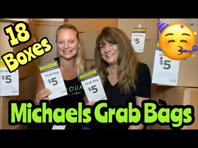 MICHAELS Grab Bags / Boxes September 2021 We Got 18 Boxes $5 each Was It Worth It??