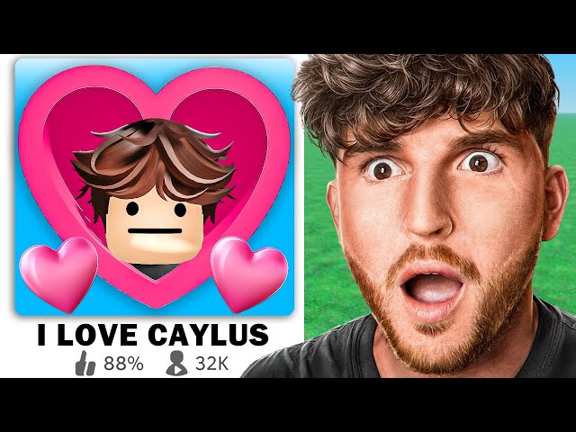 Surprising Caylus With His OWN ROBLOX GAME!