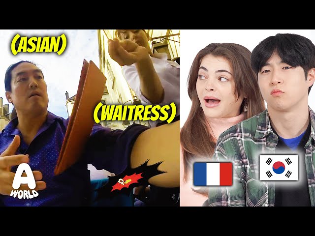 Asian vs Westerner react to the Rudest French moments!!