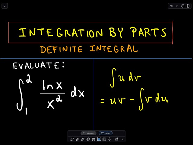 ❖ Integration by Parts - Definite Integral ❖