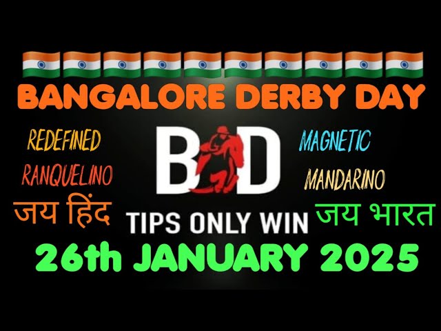 BANGALORE DERBY | 26/01/2025 🇮🇳 | HORSE RACING TIPS | DERBY DAY | TODAY DERBY RACE | (@TIPSONLYWIN)