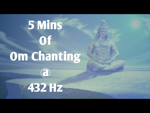 Om Chanting for 5 Mins@432Hz,Relax Mind & Body, Connects your soul with universe! #omchanting #om