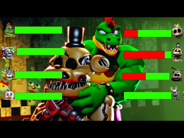 [SFM FNaF] Top 5 REAPER VS Fights WITH Healthbars