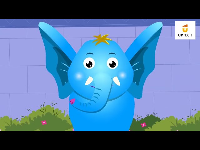 Hathi Raja Kahan Chale | Hindi Nursery Rhymes | Kids Song | हाथी राजा कहाँ चले #UptechEntertainment