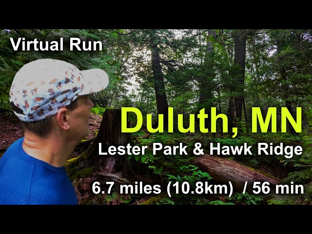 Duluth Lakeside/Lester Park - POV Virtual Run for Treadmill - 1 hour