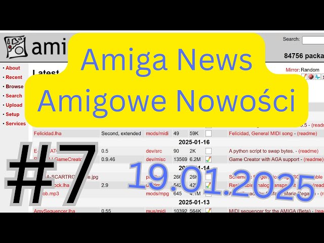 Amiga News Overview #7 - 19.01.2025