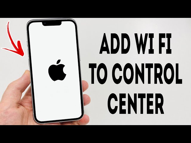 How To Add Wi Fi To Control Center iPhone iOS 18 - Full Guide