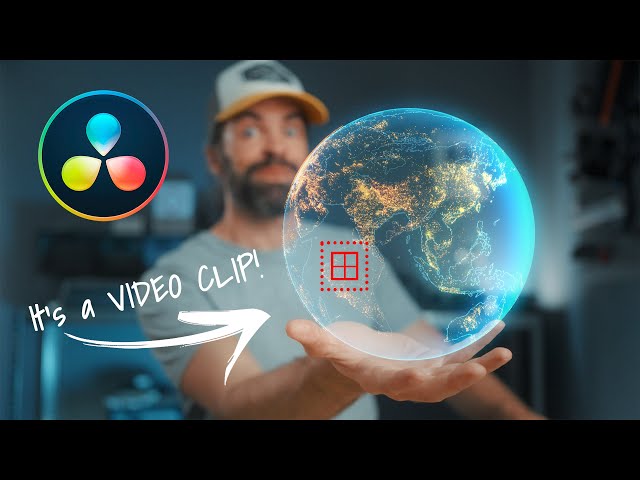 How to Track & Stick VIDEO CLIPS to Moving Objects [+ HOLO Effect] DaVinci Resolve 19 Tracking