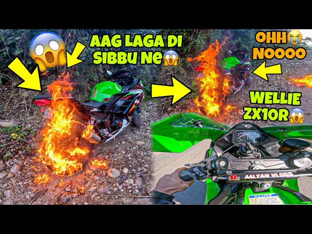 Aag Lagadi😭💔 SUPERBIKE Me | Sibbu ne yeh kya kardiya | Wellies on zx10r Preparation for Ladakh Ride