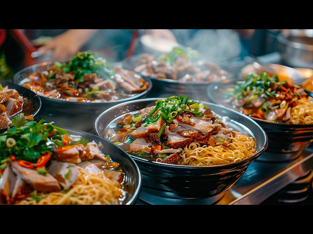 [1M Views] You CAN'T Stop Drooling with Street Foods/ Braised Duck Noodles&Chicken Rice