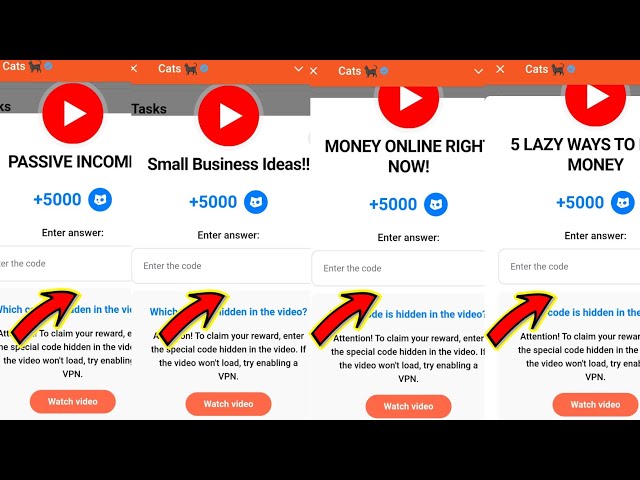 PASSIVE INCOME | Small Business Ideas!! | MONEY ONLINE RIGHT NOW | 5 LAZY WAYS TO EARN MONEY cats