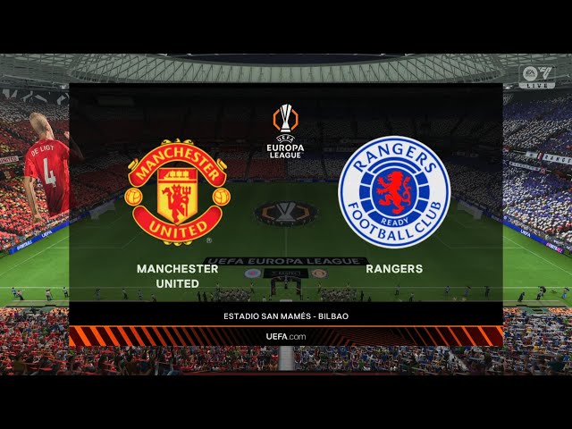 Manchester United vs RANGERS | Europa League Final 24/25 | Full Match HD | FC 25 PS5 Gameplay