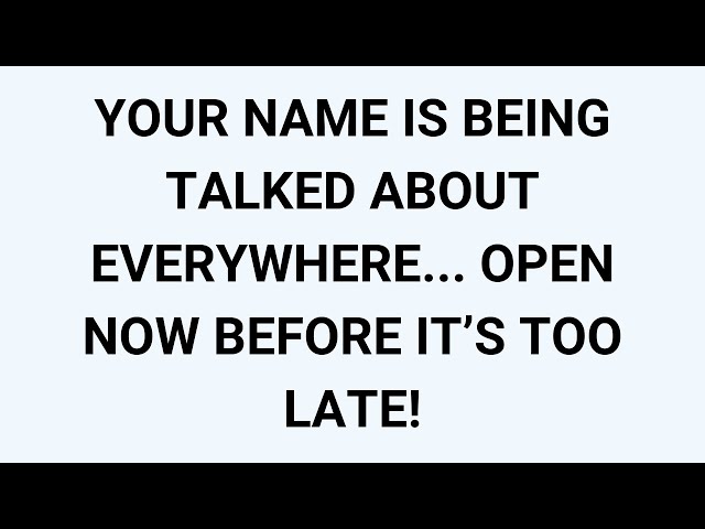 🧾YOUR NAME IS BEING TALKED ABOUT EVERYWHERE... OPEN NOW BEFORE IT IS TOO LATE!