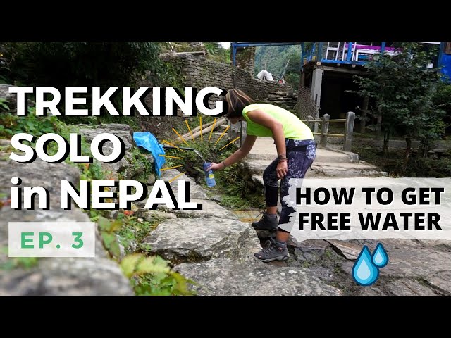 [EP.3] SAVE MONEY ON WATER - ANNAPURNA BASE CAMP TREK | SOLO TRAVEL