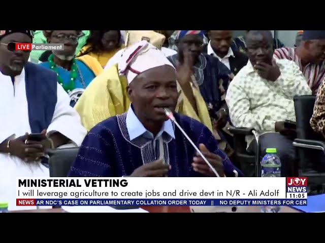 Ministerial Vetting: Parliament vets Ali Adolf John, Northern Regional Minister-designate