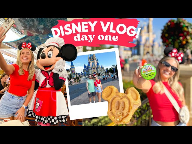 WALT DISNEY WORLD VLOG! 🏰 ✨ DAY 1 Chef Mickey's Breakfast | Magic Kingdom Firework Desert Post Party