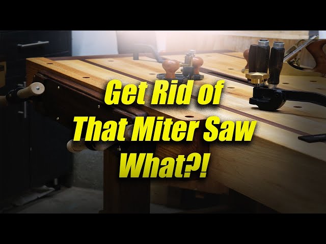 Free Up Space in Your Small One Car Garage Workshop By Getting Rid of Your Miter Saw Station