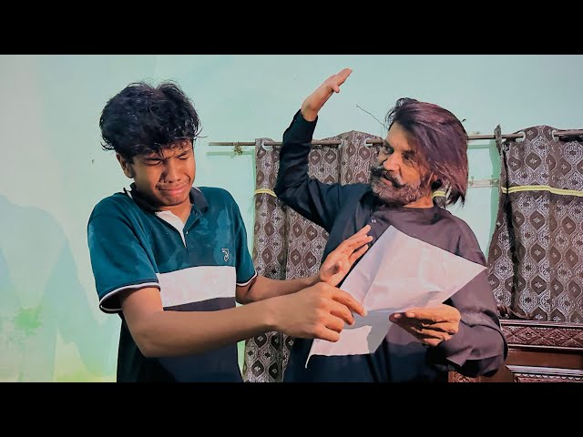 Abdullah Fail ho gaya 😭 || Matric ka result a gaya 😳|| papa se bht mar pri || prank with papa 🥺