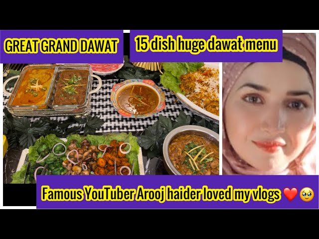 @aroojhaider loved my vlogs|How I organized big dawat for 18 people alone with 2 kids|All details