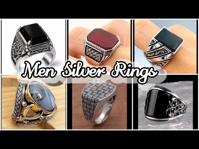 👨‍🦱silver rings for men || top silver rings for men || best silver rings for men