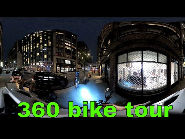 A bike ride through a much busier looking NYC (360 camera)