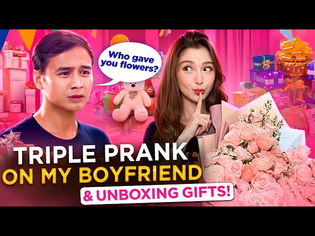 TRIPLE PRANK & UNBOXING GIFTS WITH PAPI CHULO!!