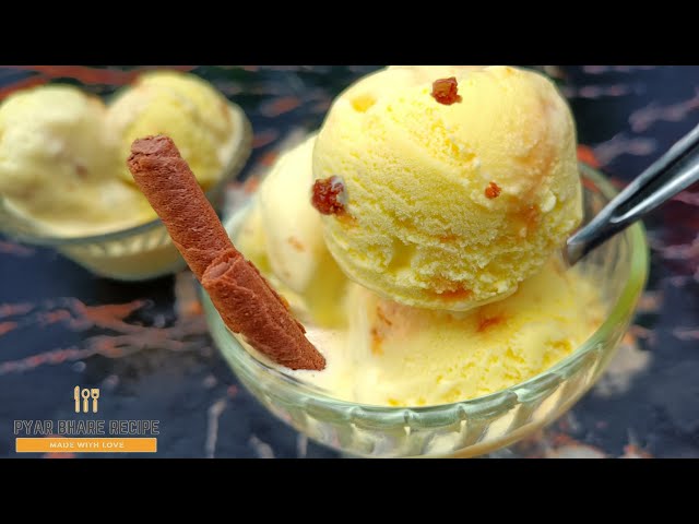 Butterscotch Ice Cream Recipe | Home made Easy butterscotch Ice cream| Pyar Bhare Recipes