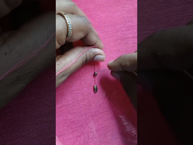 😍💁‍♀️ buttas design with normal needle 😍 #shortvideo #shorts #aariwork