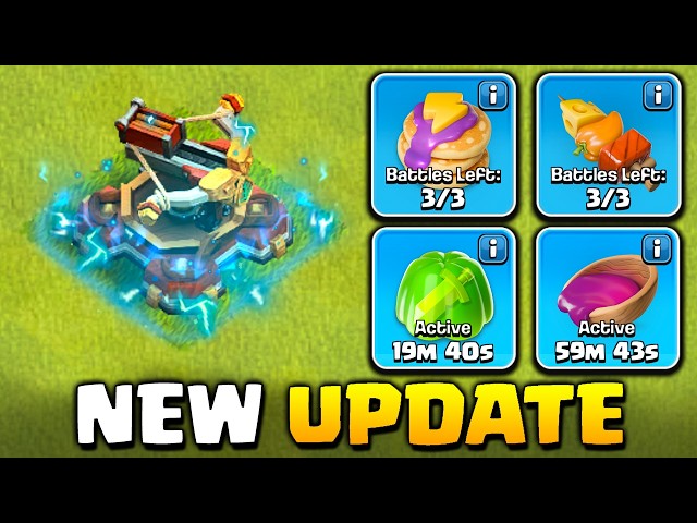 New Supercharge Buildings and Magic Snacks - Clash of Clans Update!