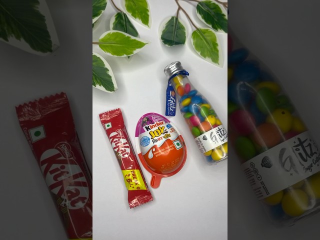 KitKat Chocolate & Glitz Bottle Gems In Kinder Joy #shorts #kinderjoy #chocolate #shortsvideoviral