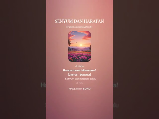 SENYUM DAN HARAPAN