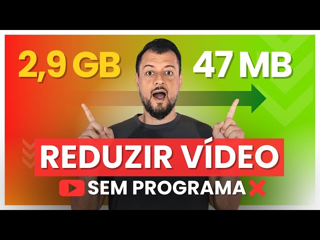 INCRÍVEL! ✅ COMO DIMINUIR o TAMANHO de um video SEM PERDER QUALIDADE!