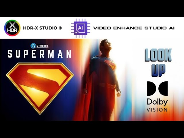 4K HDR 60 | Superman (2025) ▪︎ Created using Tekno3D Labs Video Enhance Studio AI + HDR-X Studio