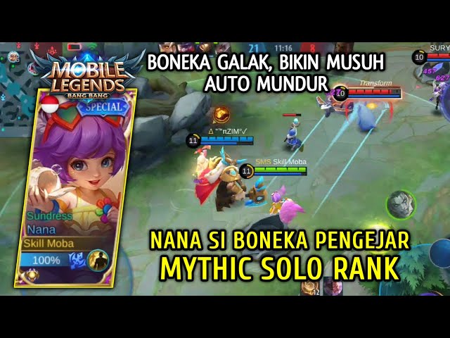 Nana The Chaser Doll Build Sickest Solo Rank Gameplay Skill Moba Mobile Legends