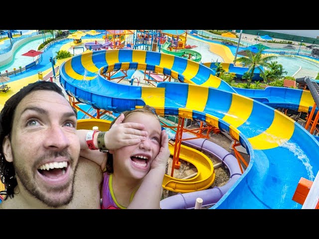 2 DAYS iN A WATER PARK!! Family Vacation to the Ultimate wave pool and indoor slides with Niko!