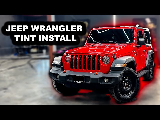 ALL AROUND TINT INSTALL ON JEEP WRANGLER: Before & After