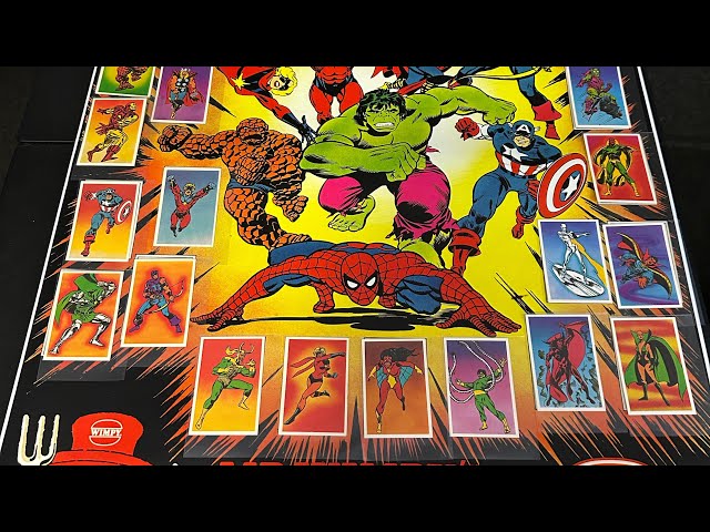 Marvel Promo Cards Ep. 12 : 1979 Marvel Comics Mr Wimpy’s Super Heroes Super Villains (UK) Checklist